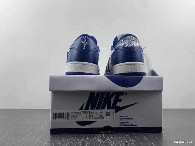 SCOTT AIR JORDAN X CUSTOM OFF-WHITE DM7890-101 1 X TRAVIS 1123